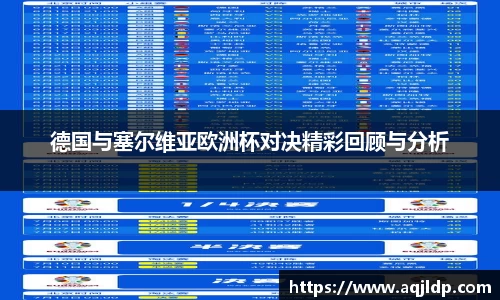 德国与塞尔维亚欧洲杯对决精彩回顾与分析